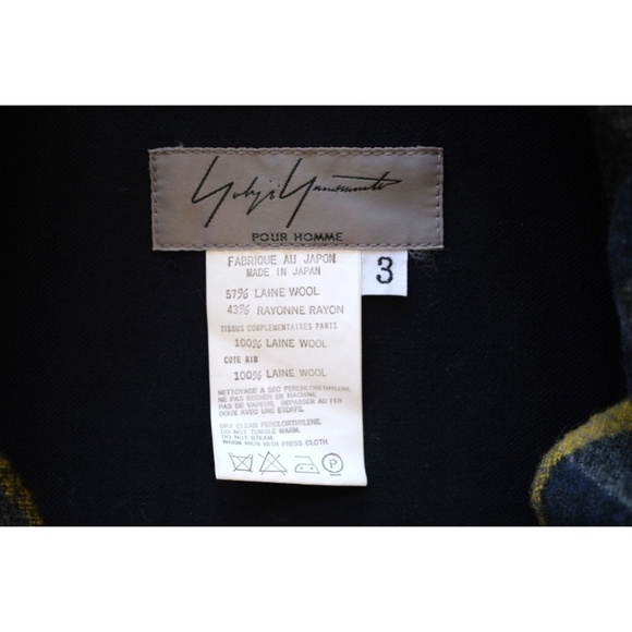 Yohji Yamamoto - AW02 Wool Flannel Dual-Zip Plaid Shirt/Jacket - Picture 10 of 15